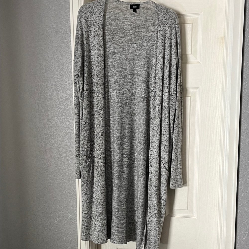 Gray Long Cardigan
